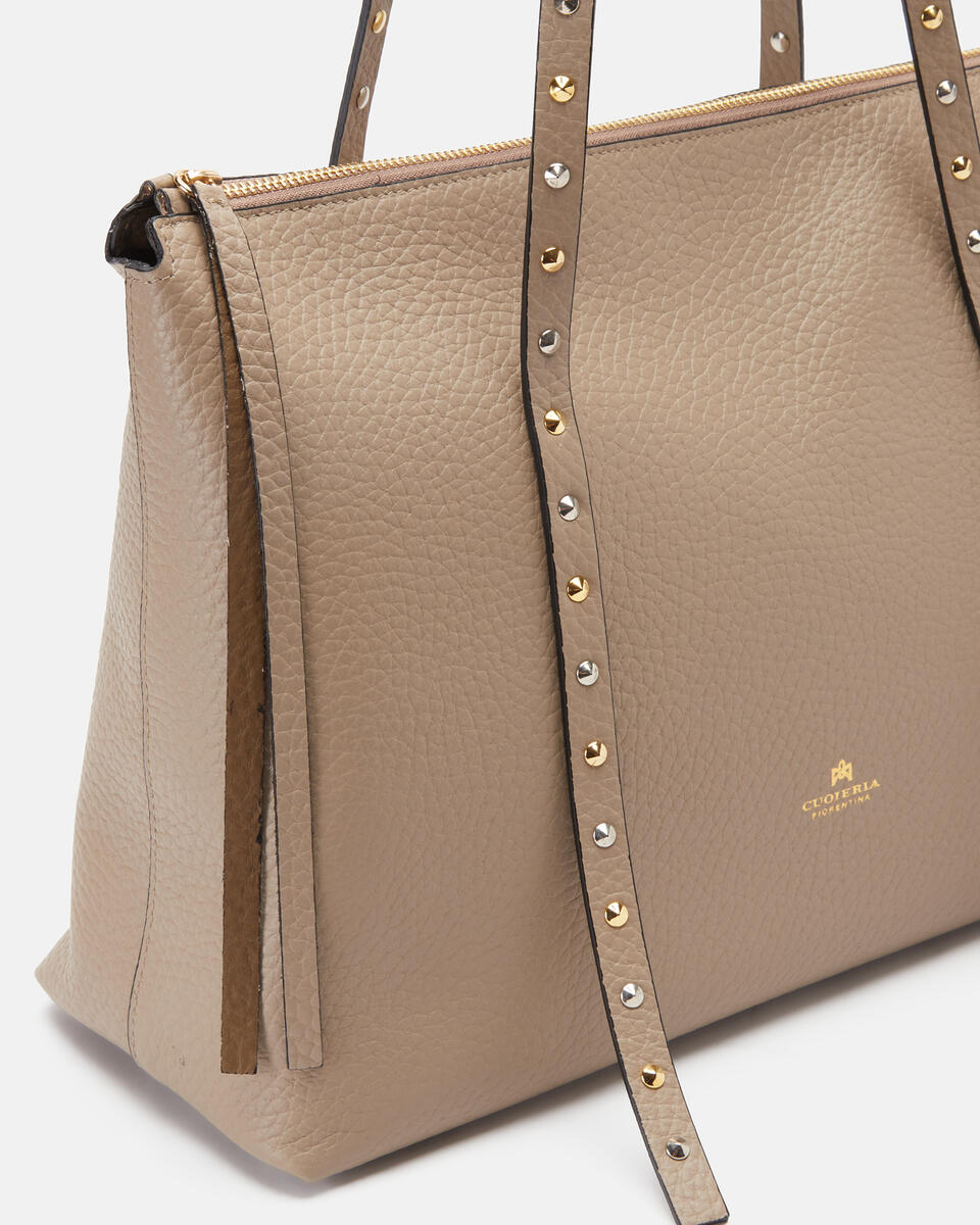 SHOPPING BAG Taupe  - Shopping - Women's Bags - Bags - Cuoieria Fiorentina