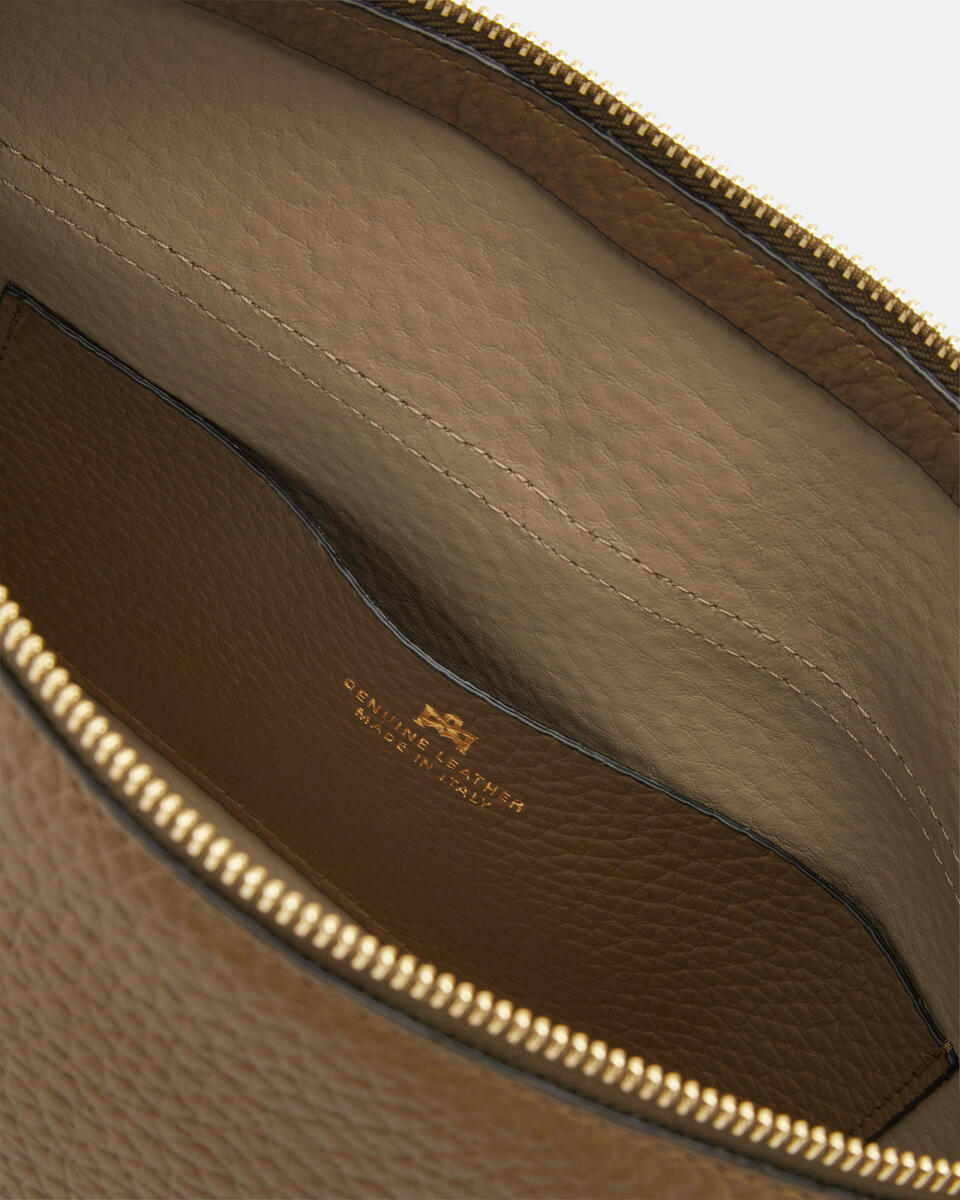 Iris Large Flap bag dollaro doublecon borchie bigalvanica Militare  - Messenger - Borse Donna - Borse - Cuoieria Fiorentina