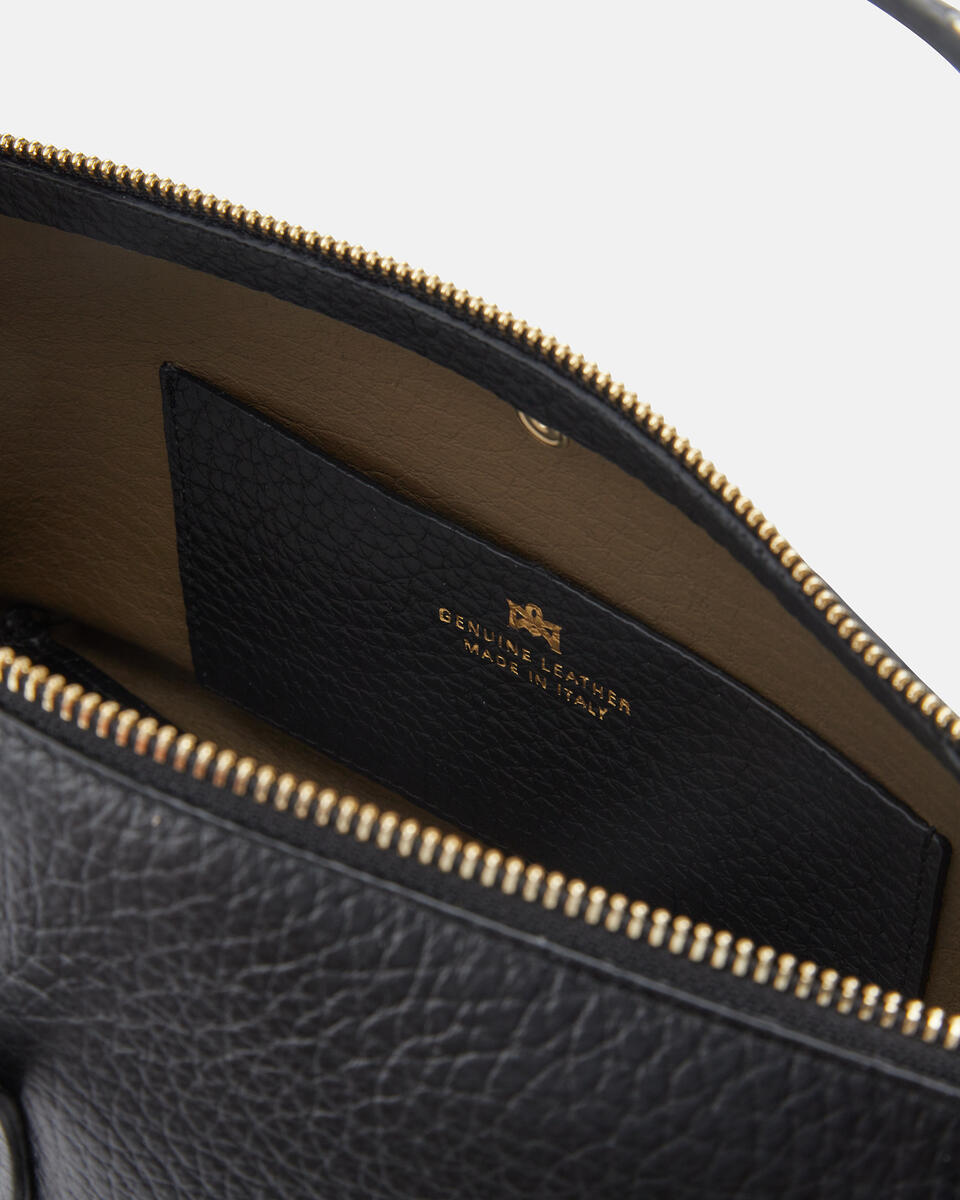 SMALL TOTE BAG Black  - Cuoieria Fiorentina