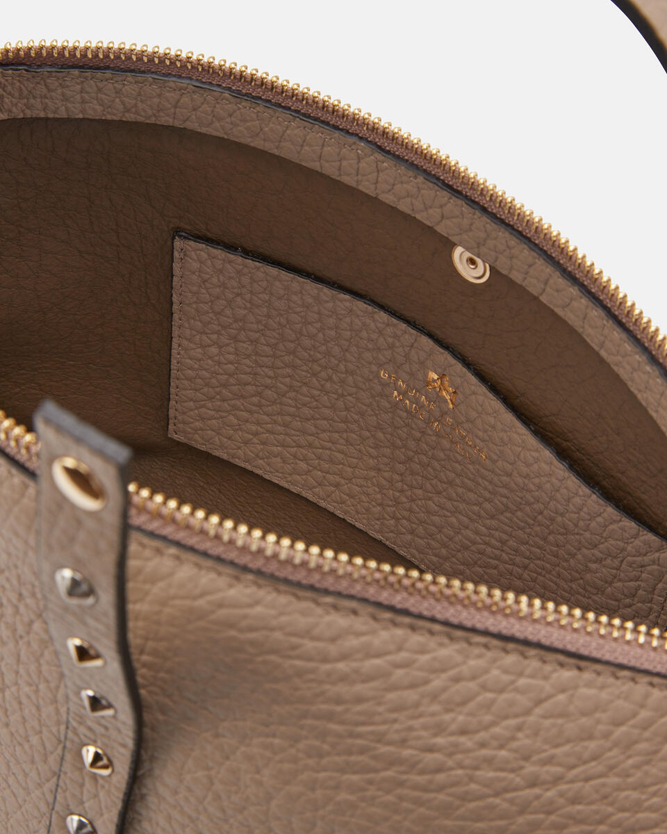 SMALL TOTE BAG Taupe  - Mini Bag - Women's Bags - Bags - Cuoieria Fiorentina