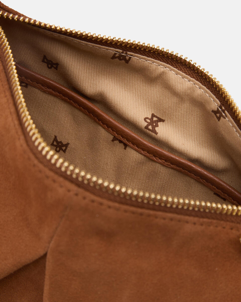 Emma Folk Mini Pouch Caramel  - Cuoieria Fiorentina