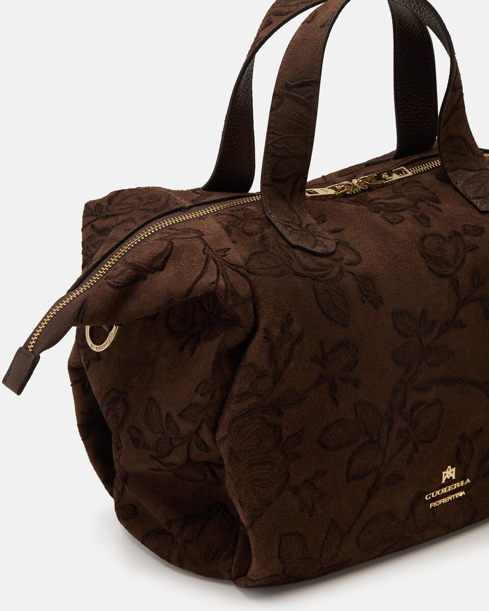DUFFLE BAG Chocolate  - Cuoieria Fiorentina