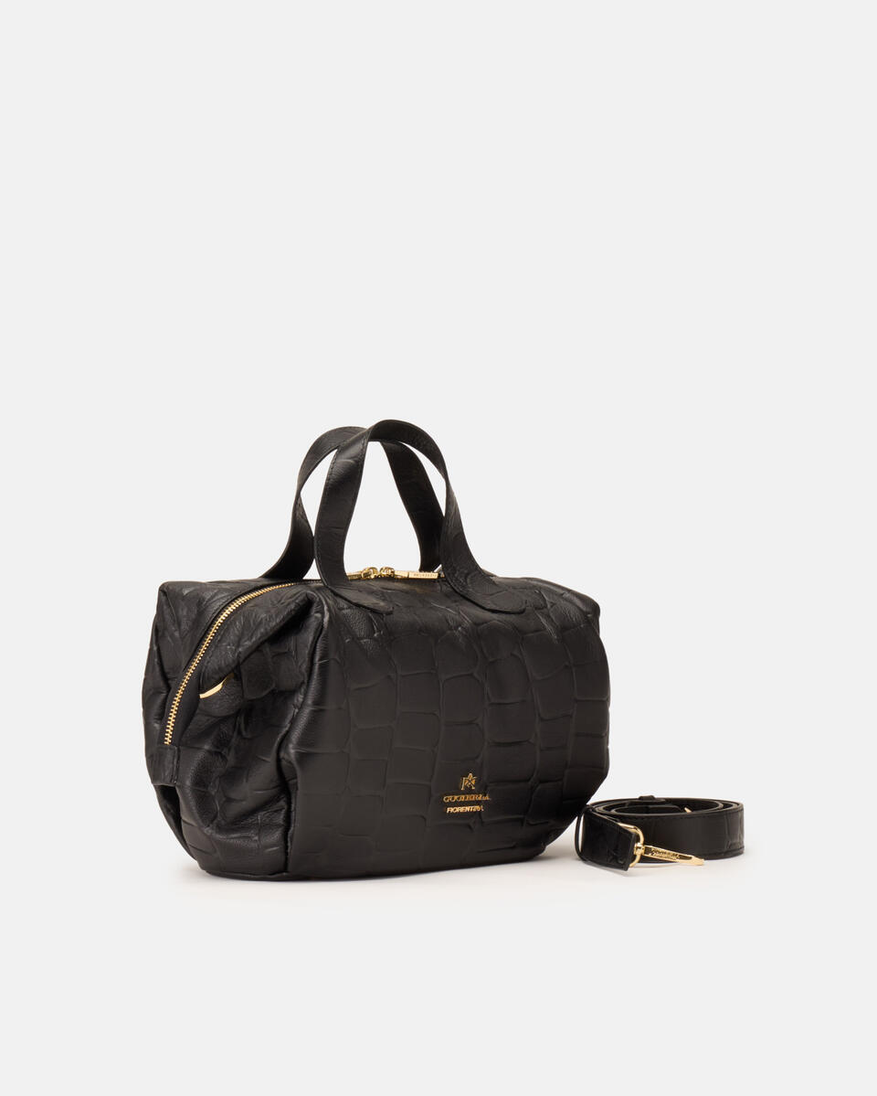 SMALL DUFFLE BAG Black  - Tote Bags - Women's Bags - Bags - Cuoieria Fiorentina