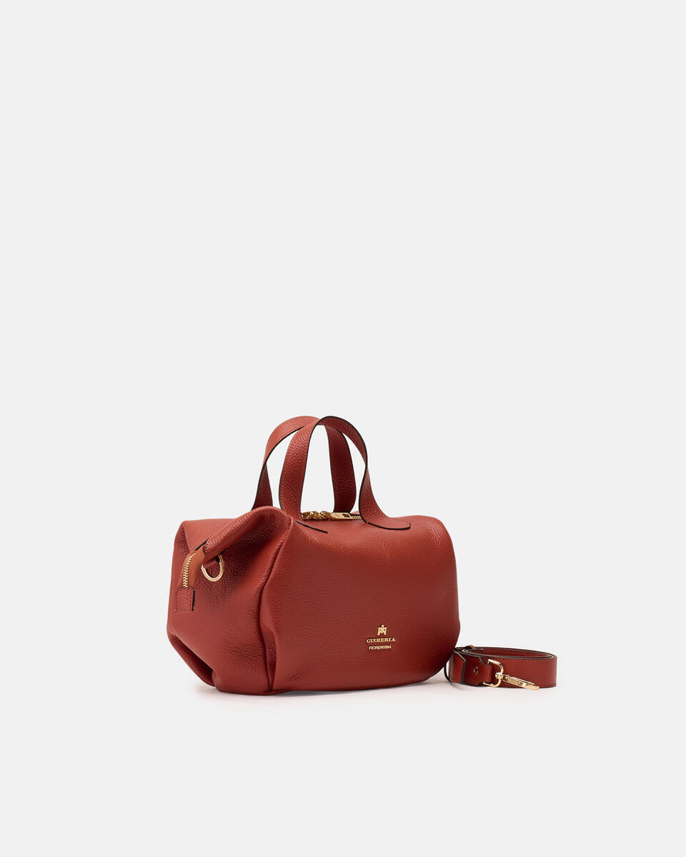 SMALL DUFFLE BAG Brick  - Tote Bags - Women's Bags - Bags - Cuoieria Fiorentina