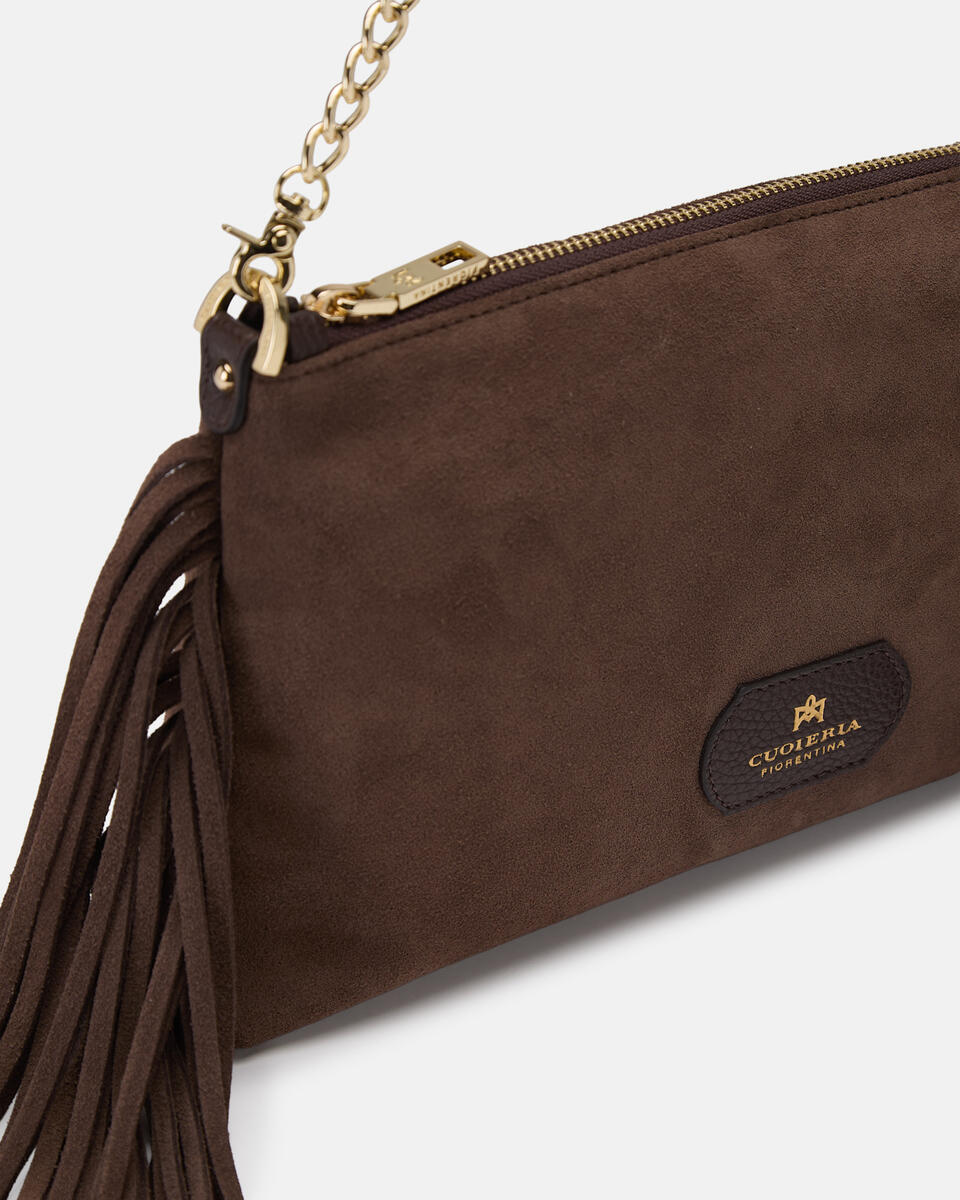 POUCH Chocolate  - Clutch Bags - Women's Bags - Bags - Cuoieria Fiorentina