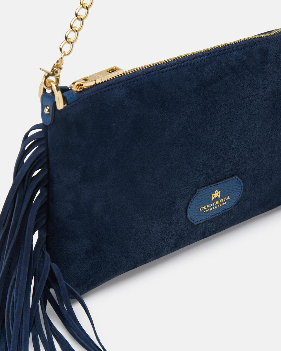 Pouch con frange Oceano  - Cuoieria Fiorentina