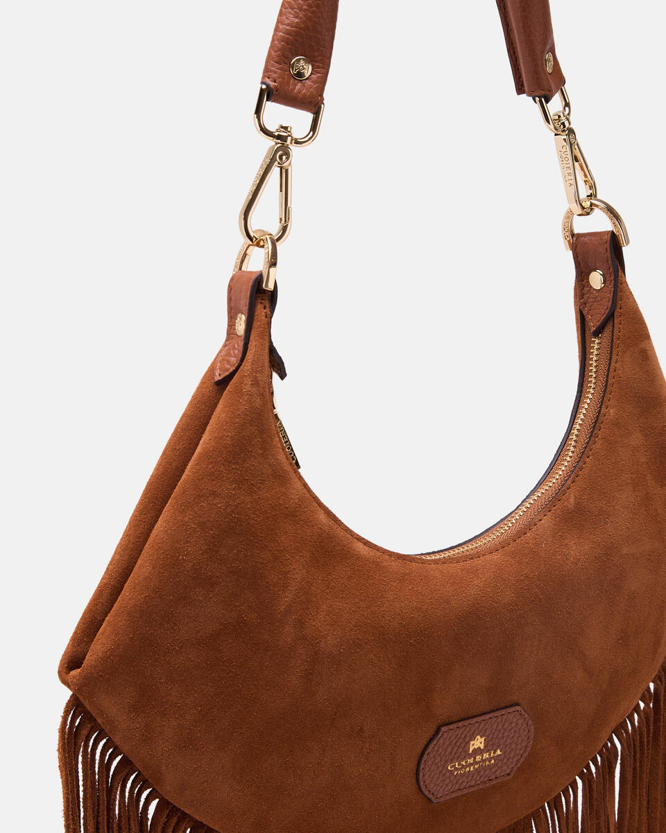 SMALL HOBO Caramel  - Shoulder Bags - Women's Bags - Bags - Cuoieria Fiorentina