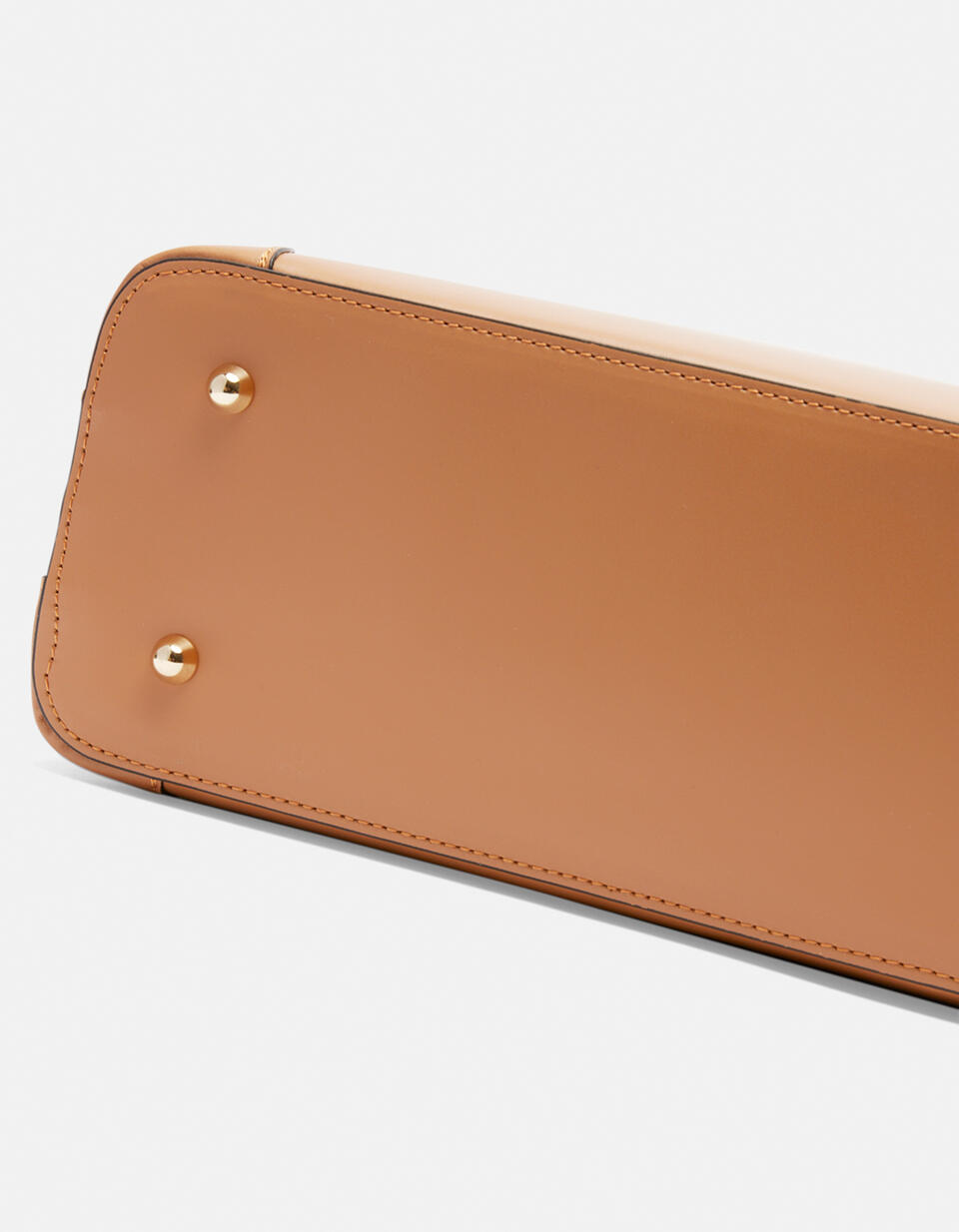 Borsa a mano elegante in vitello liscio Camel  - Cuoieria Fiorentina
