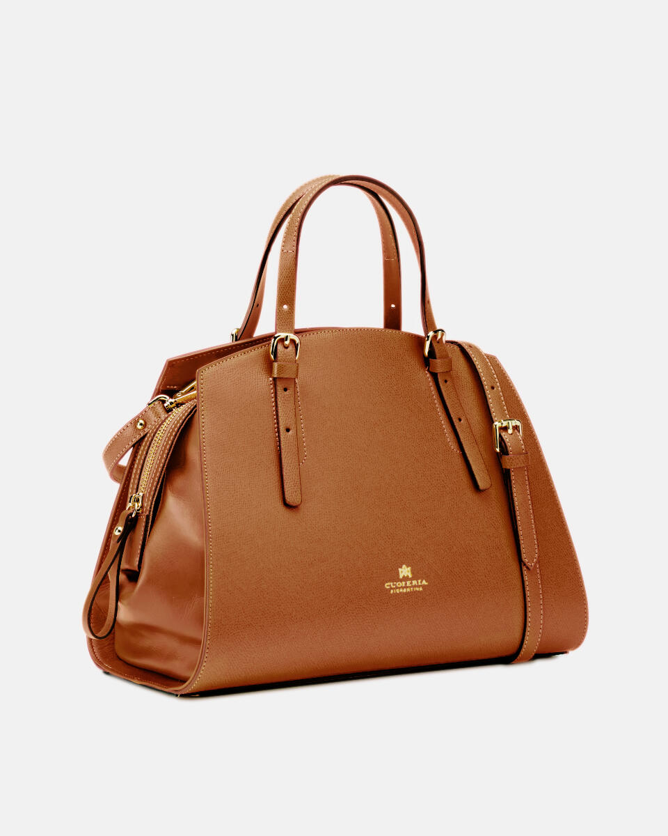 Alice small tote bag pentagonalecon interno foderato Lion  - Tote Bag - Borse Donna - Borse - Cuoieria Fiorentina
