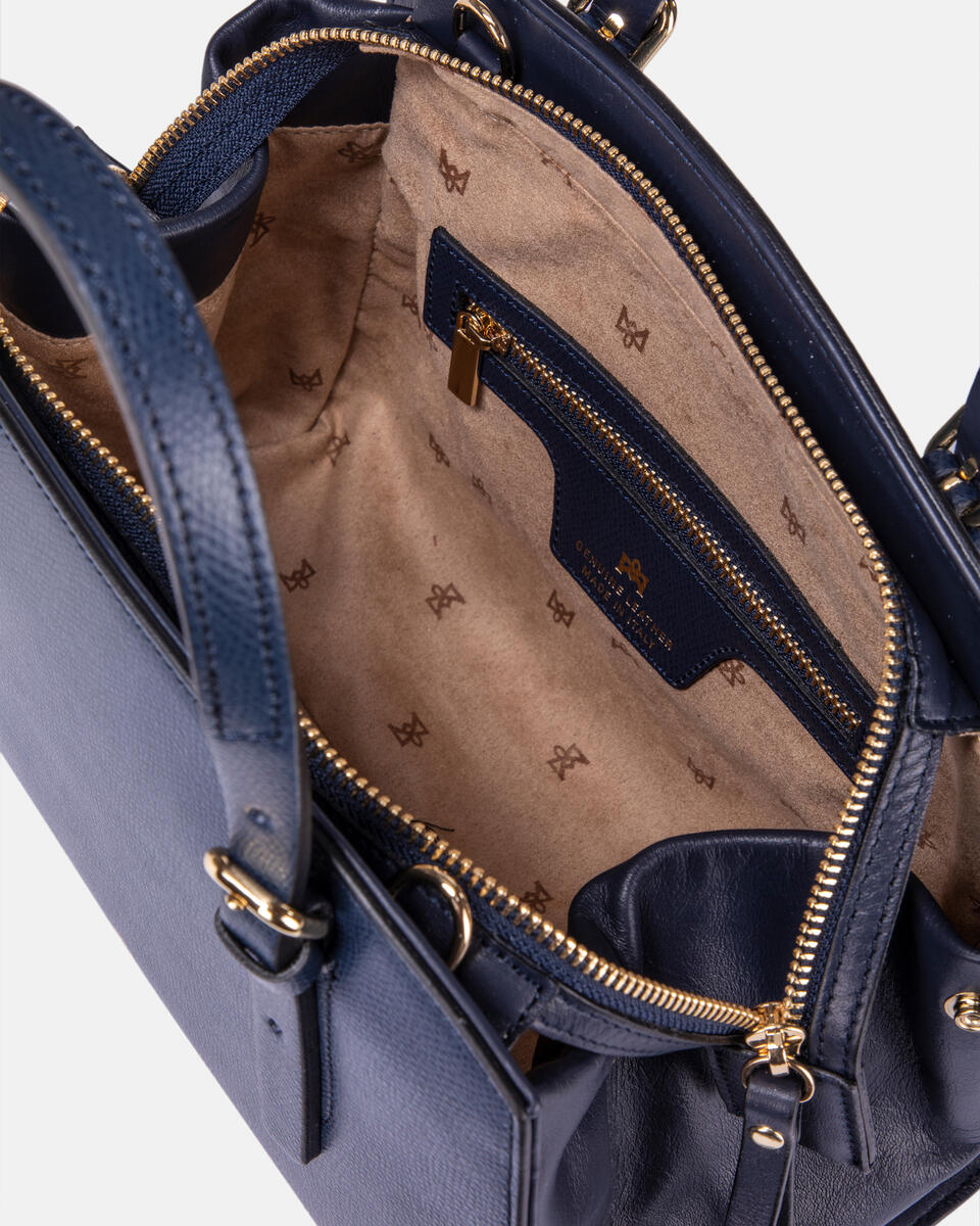 Small duffle Navy  - Tote Bag - Women's Bags - Bags - Cuoieria Fiorentina