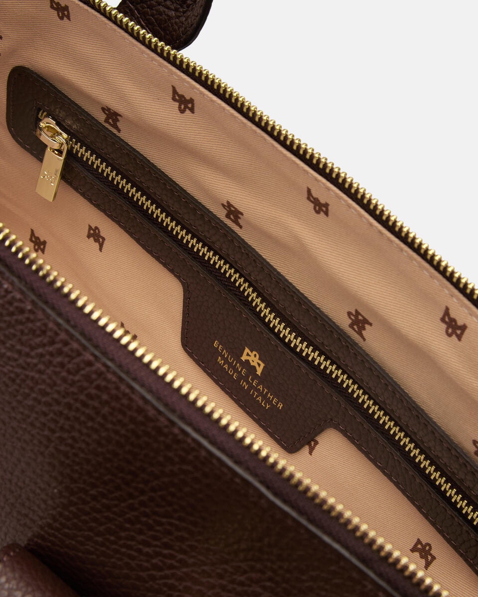 TOTE BAG Chocolate  - Tote Bag - Women's Bags - Bags - Cuoieria Fiorentina
