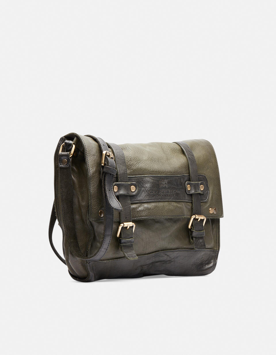 MESSENGER Forest  - Crossbody Bags - Men's Bags - Bags - Cuoieria Fiorentina