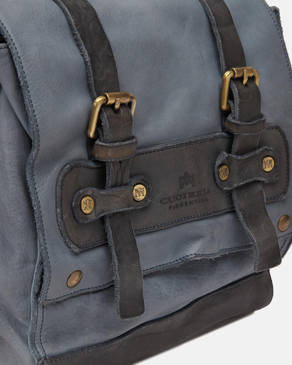 MESSENGER Denim  - Crossbody Bags - Men's Bags - Bags - Cuoieria Fiorentina
