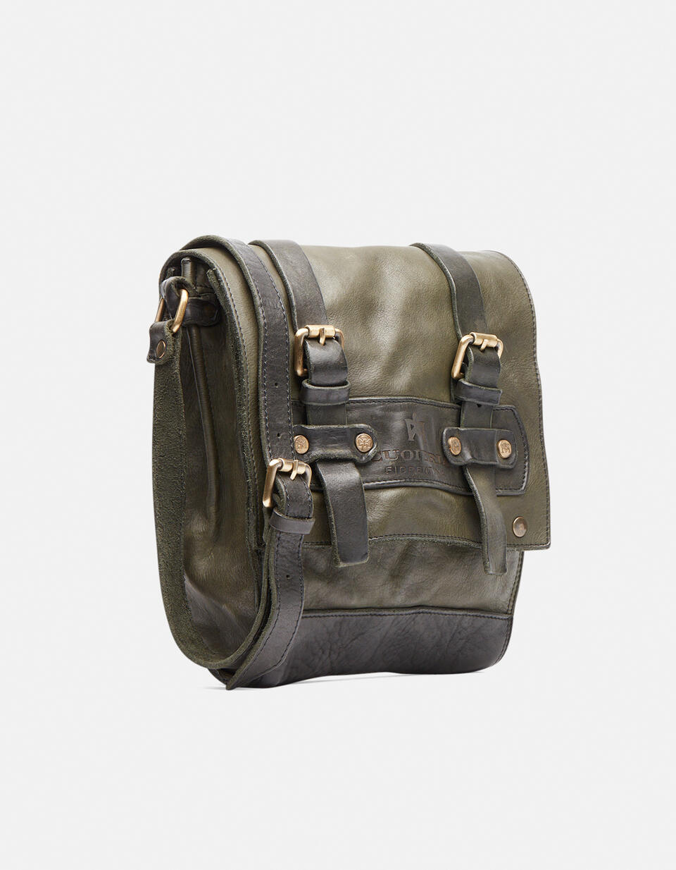 MESSENGER Forest  - Crossbody Bags - Men's Bags - Bags - Cuoieria Fiorentina