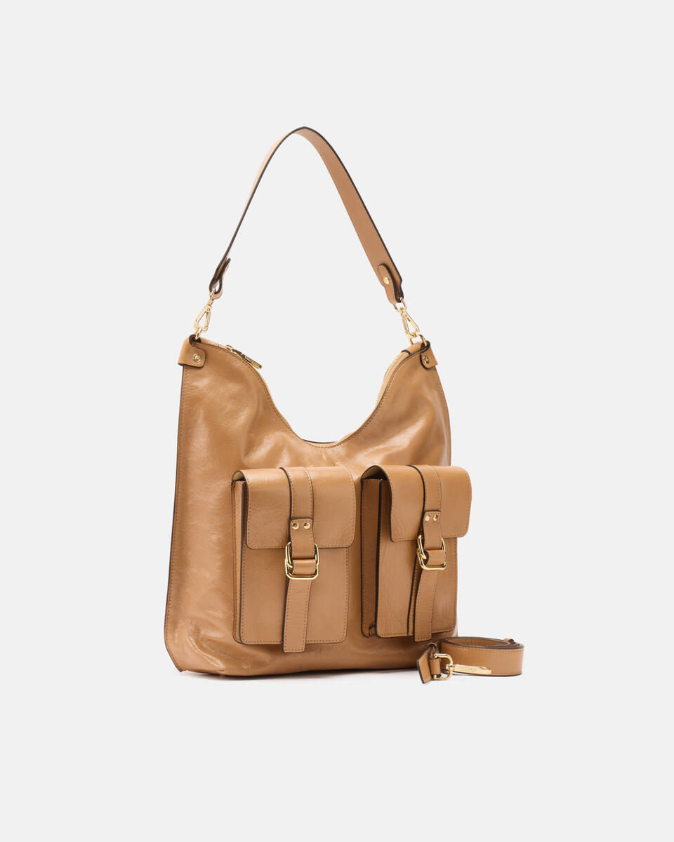 Blow pocket hobo Desert  - Cuoieria Fiorentina