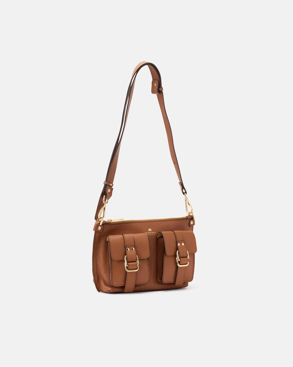 Blow pocket lipstick bag Caramel  - Cuoieria Fiorentina