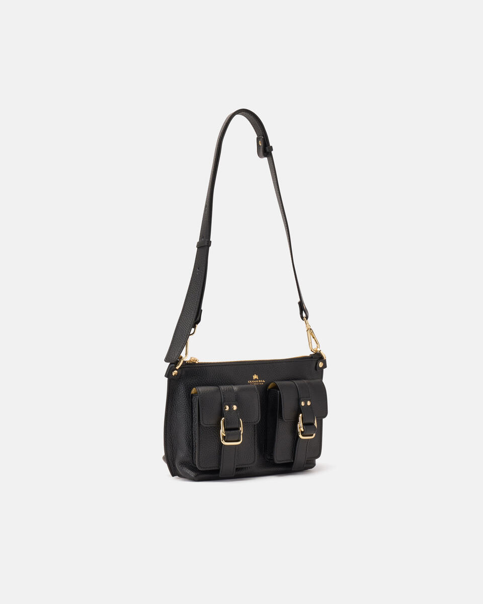 SMALL CROSSBODY Black  - Cuoieria Fiorentina