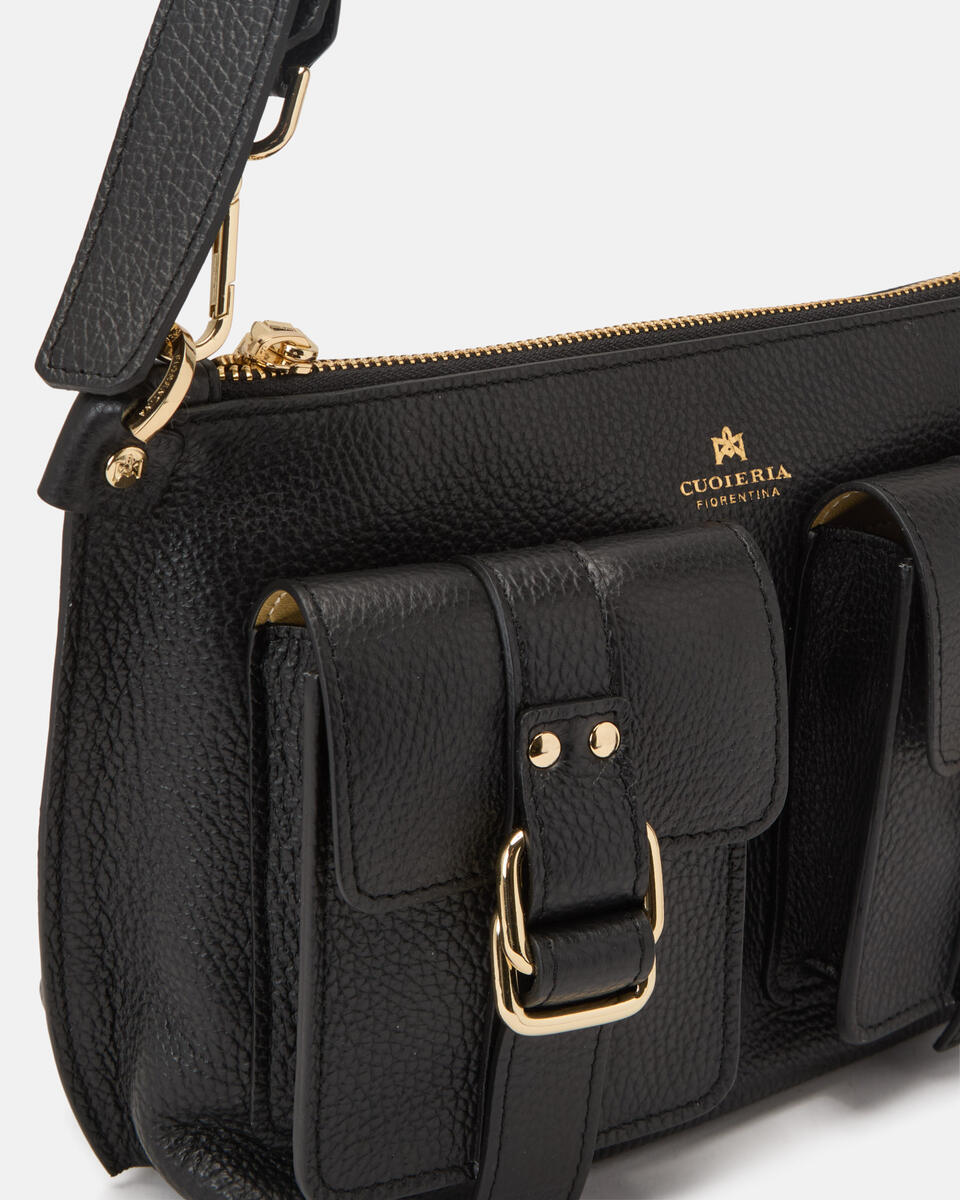 SMALL CROSSBODY Black  - Cuoieria Fiorentina
