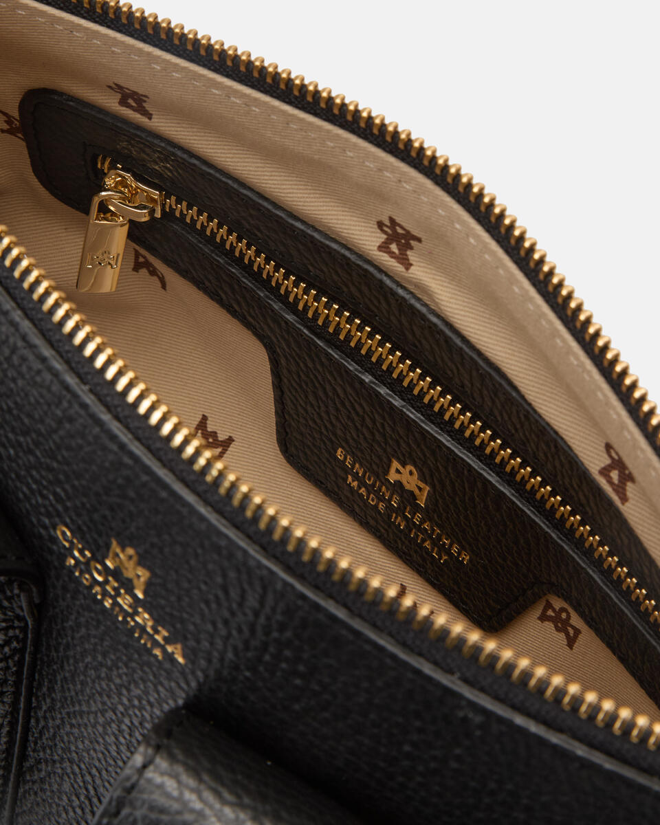 SMALL CROSSBODY Black  - Cuoieria Fiorentina