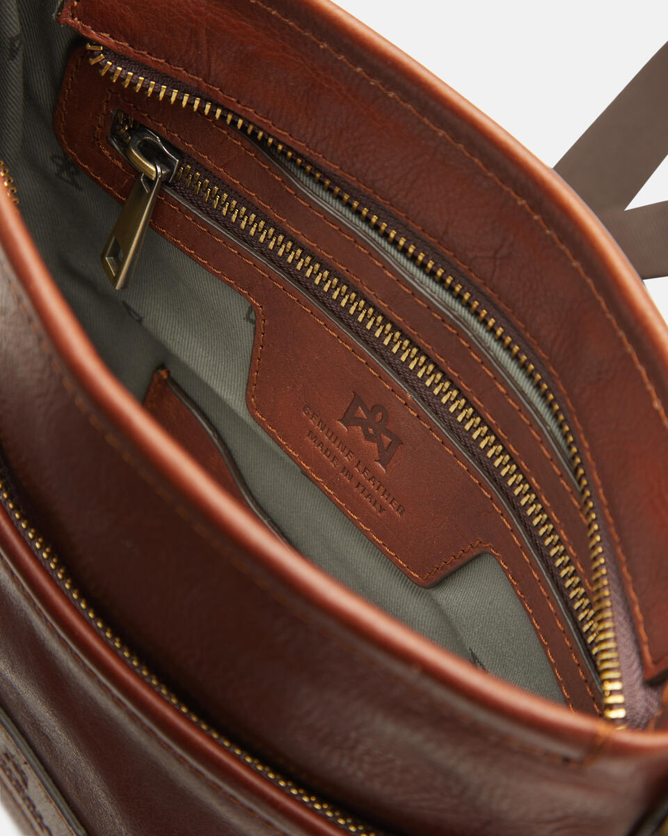 Crossbody Brown  - Crossbody Bags - Men's Bags - Bags - Cuoieria Fiorentina