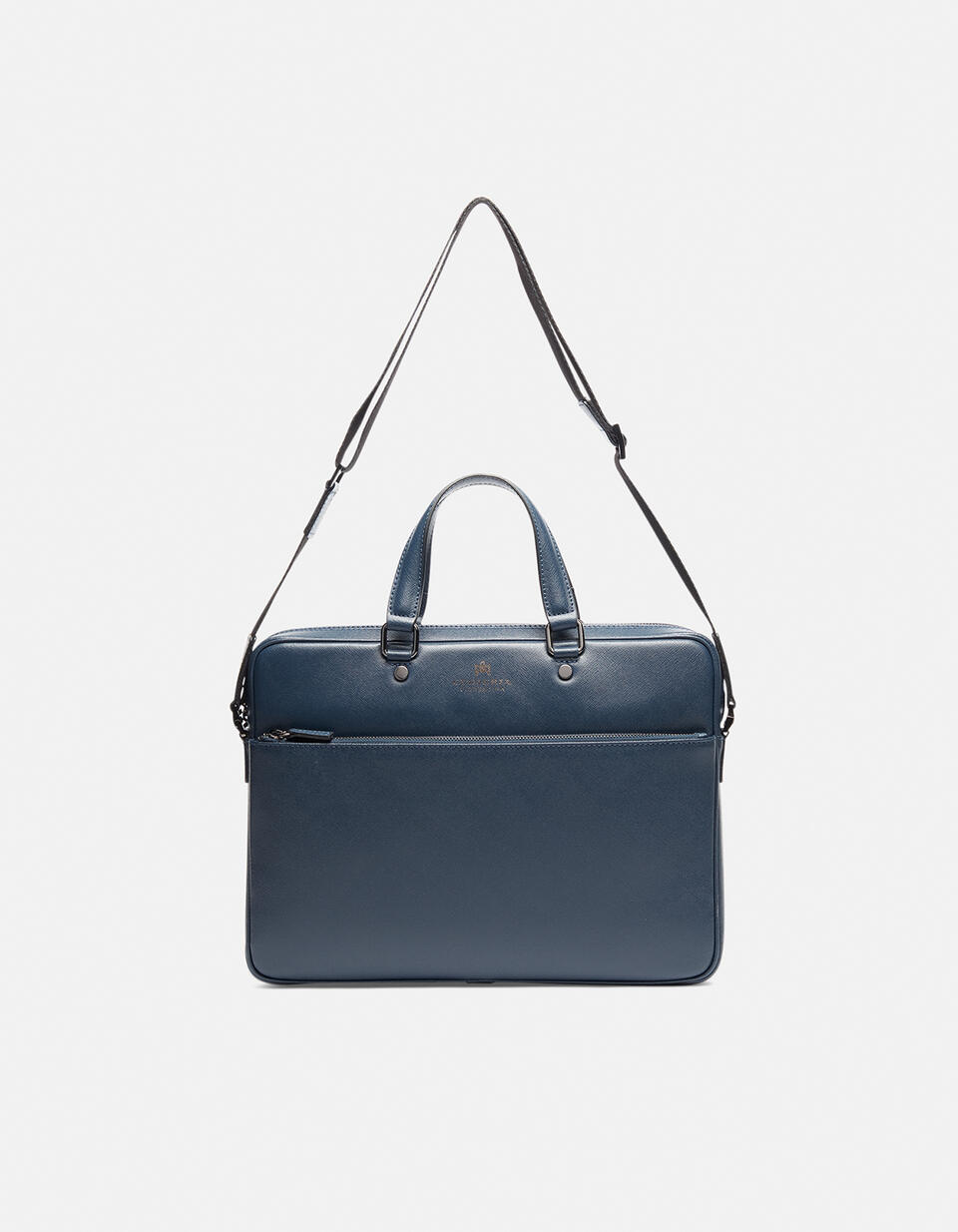Borsa da lavoro Class con tasca porta Pc 13 in palmellato Blu  - Cuoieria Fiorentina