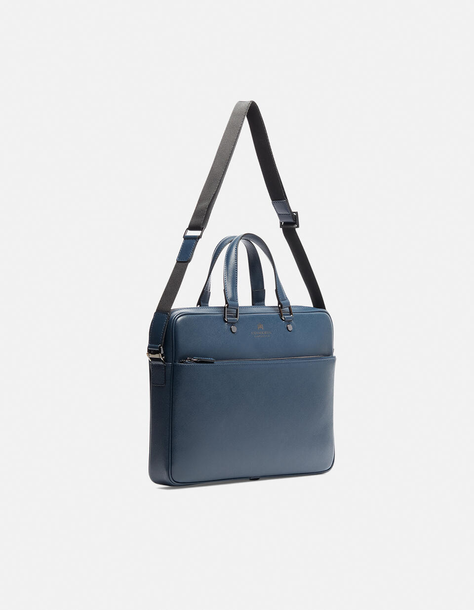 Borsa da lavoro Class con tasca porta Pc 13 in palmellato Blu  - Cuoieria Fiorentina