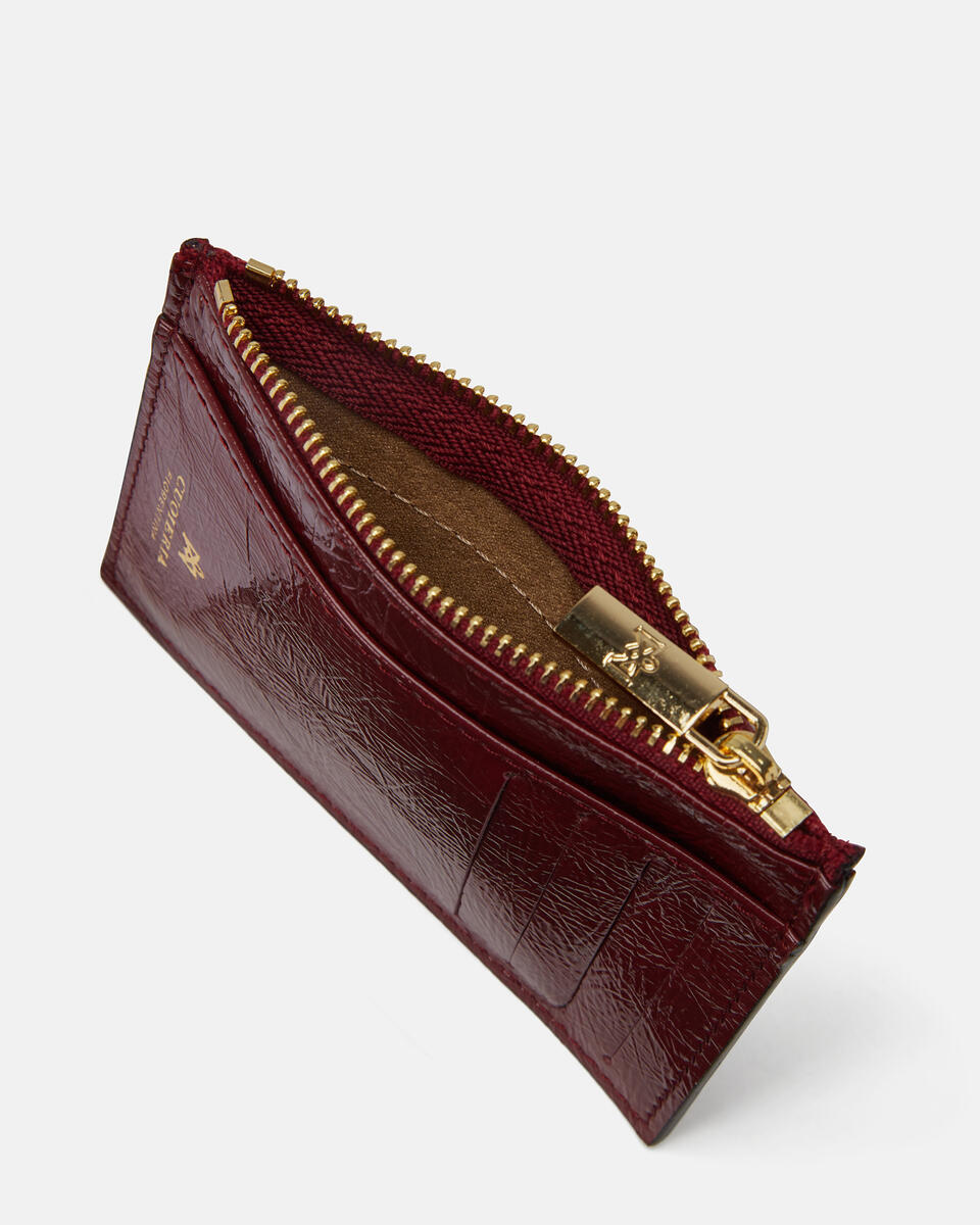 CARD HOLDER Rosewood  - Women's Wallets - Wallets - Cuoieria Fiorentina