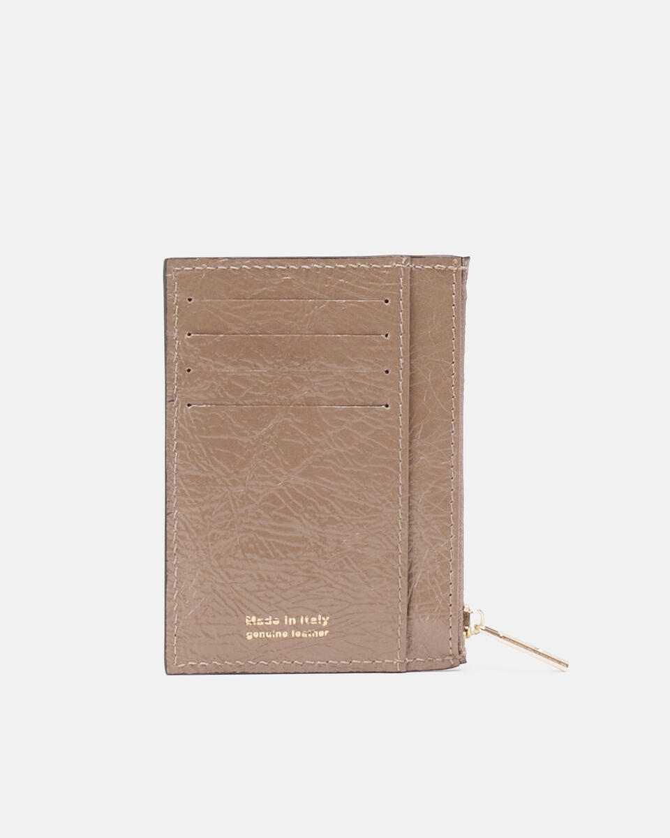 CARD HOLDER Taupe  - Women's Wallets - Wallets - Cuoieria Fiorentina