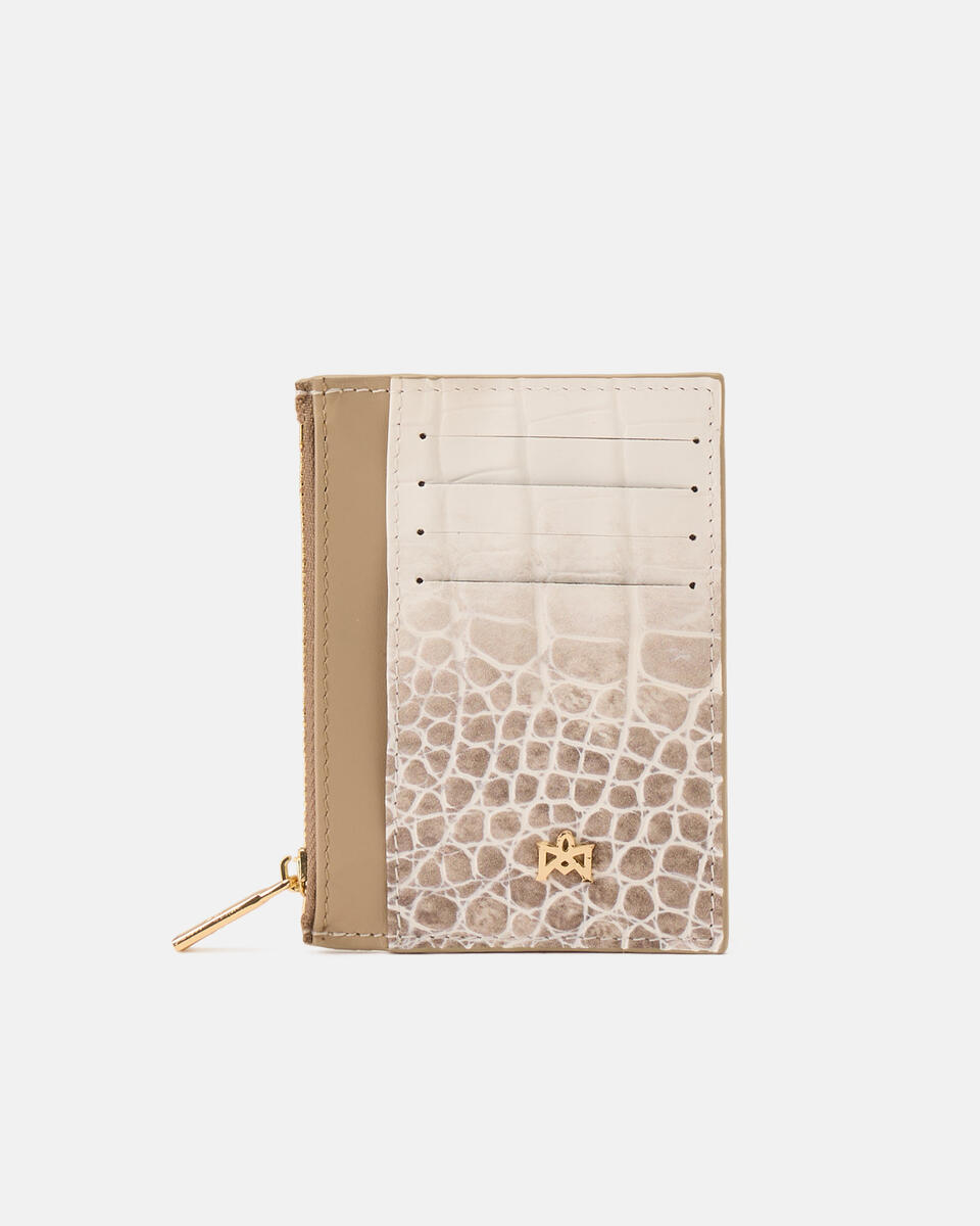 Portacarte con zip Portafogli