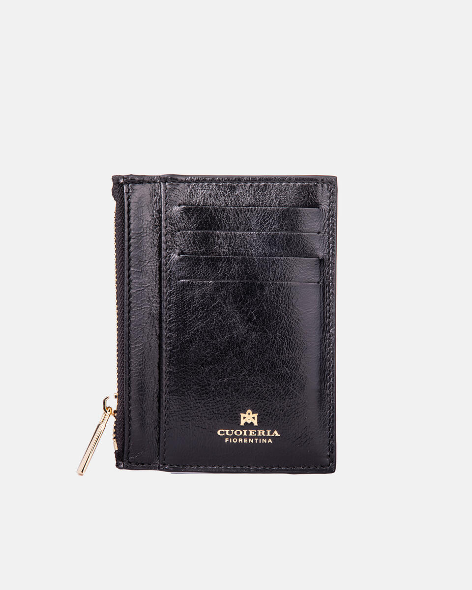 Blow Lux cart holder with zip - Card Holders - Women's Wallets | Wallets NERO - Card Holders - Women's Wallets | WalletsCuoieria Fiorentina