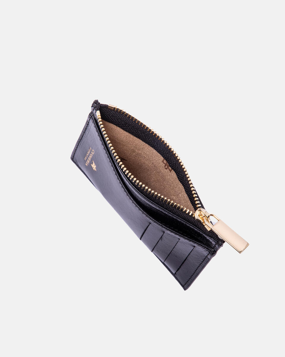Blow Lux cart holder with zip - Card Holders - Women's Wallets | Wallets NERO - Card Holders - Women's Wallets | WalletsCuoieria Fiorentina