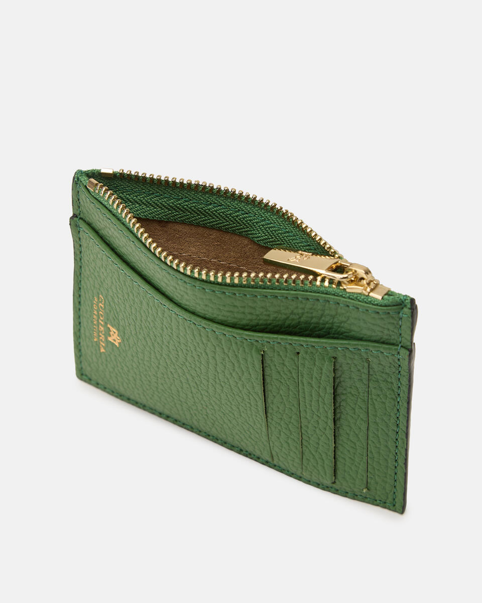 Card holder with zip Aloe  - Women's Wallets - Women's Wallets - Wallets - Cuoieria Fiorentina