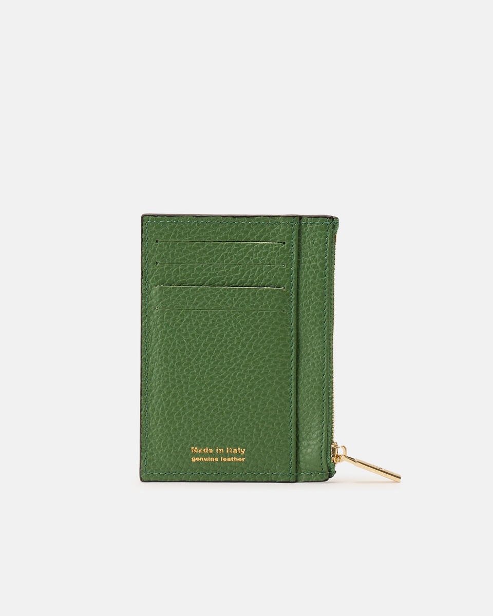 Card holder with zip Aloe  - Women's Wallets - Women's Wallets - Wallets - Cuoieria Fiorentina