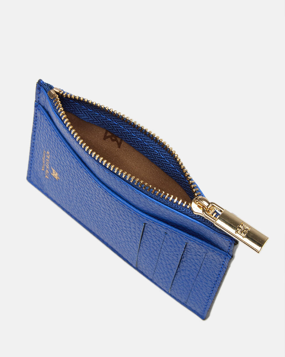 Card holder with zip BLUETTE  - Women's Wallets - Women's Wallets - Wallets - Cuoieria Fiorentina