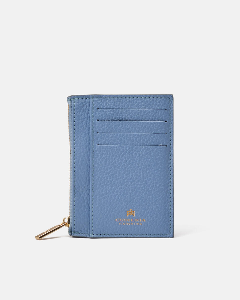 Card holder with zip Sky  - Women's Wallets - Wallets - Cuoieria Fiorentina