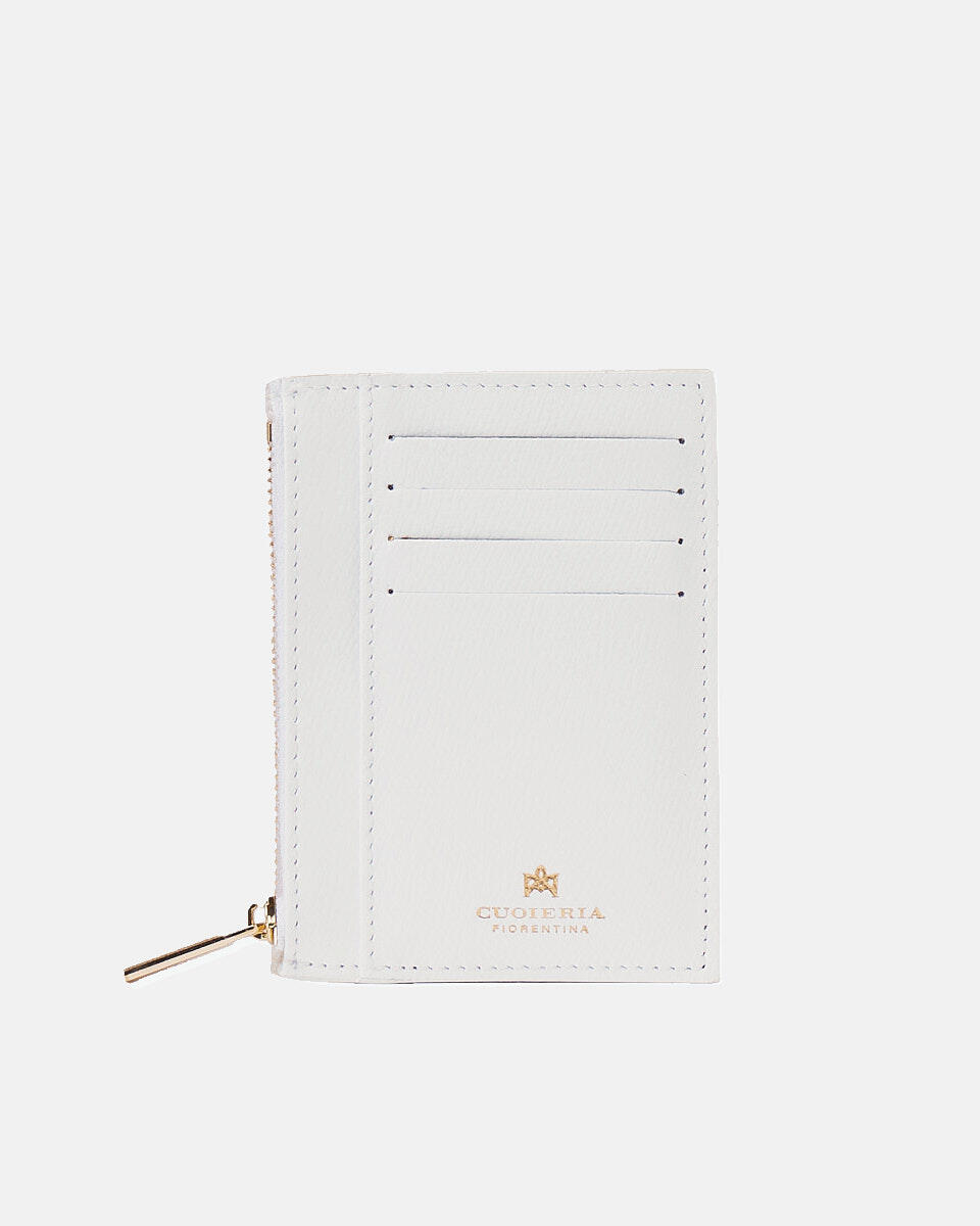 Card holder with zip - Card Holders - Women's Wallets | Wallets BIANCO - Card Holders - Women's Wallets | WalletsCuoieria Fiorentina