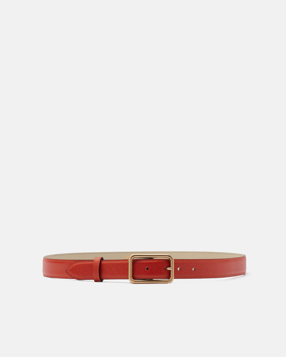 Eva belt 30 mm Arancio bruciato  - Cinture Donna - Cinture - Cuoieria Fiorentina