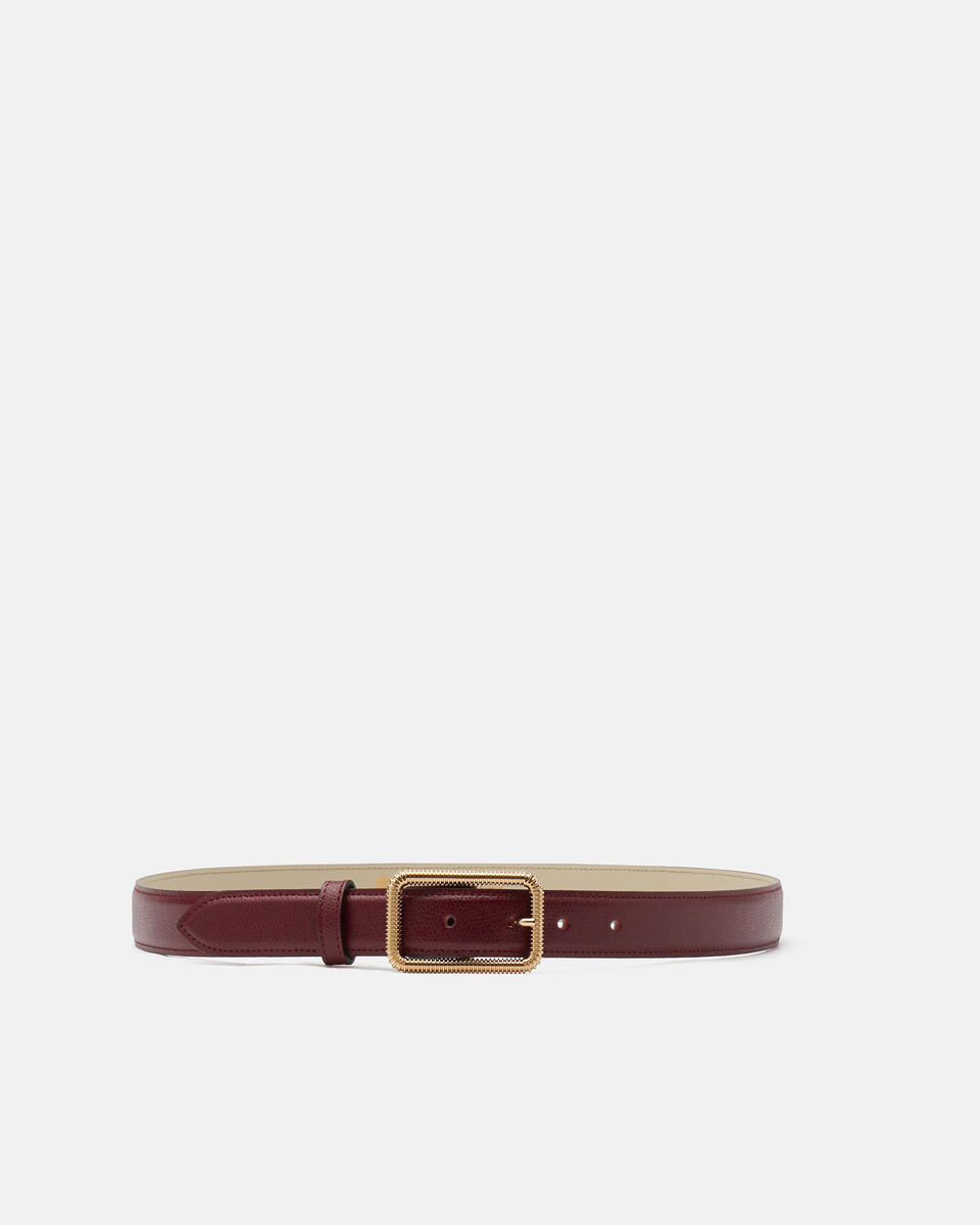BELT Bordeaux  - Women's Belts - Belts - Cuoieria Fiorentina