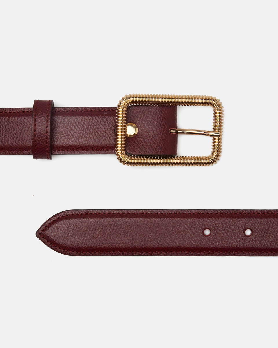 BELT Bordeaux  - Women's Belts - Belts - Cuoieria Fiorentina