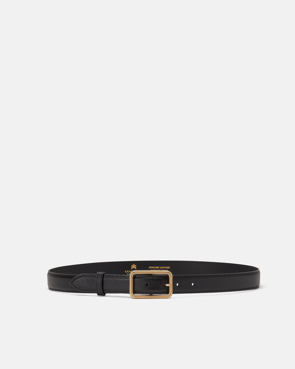 Eva belt 30 mm Nero  - Cinture Donna - Cinture - Cuoieria Fiorentina