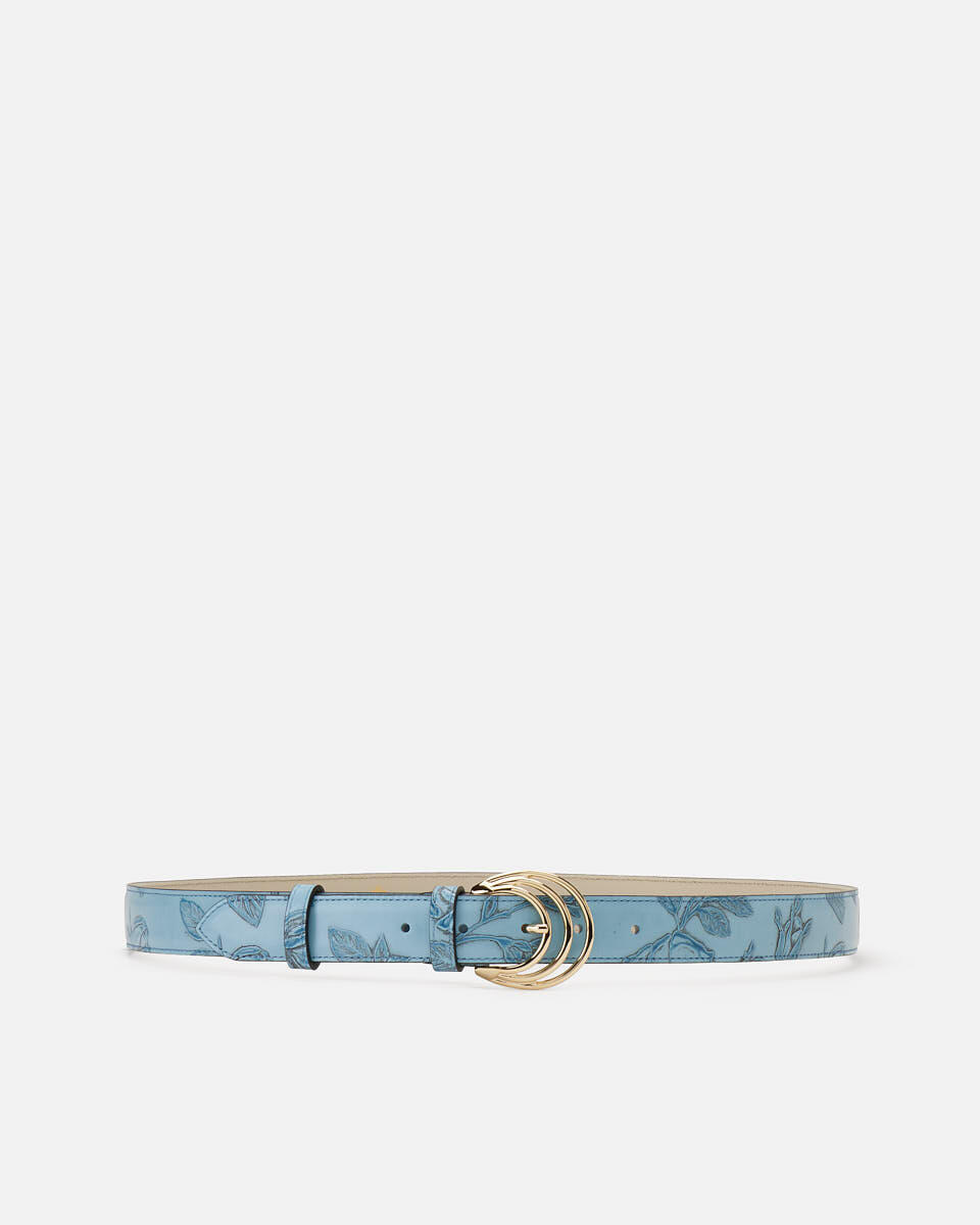 BELT Light blue  - Women's Belts - Belts - Cuoieria Fiorentina