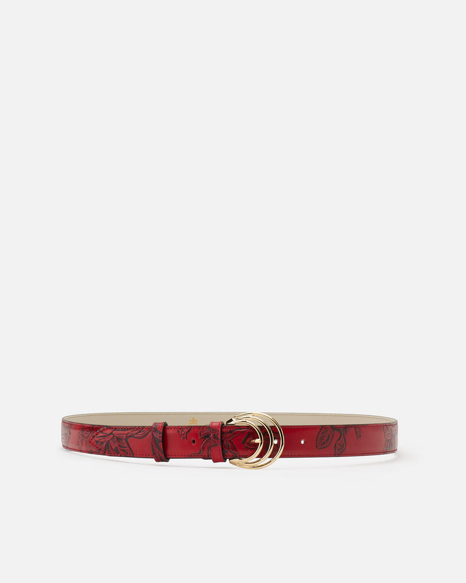 BELT Red  - Women's Belts - Belts - Cuoieria Fiorentina