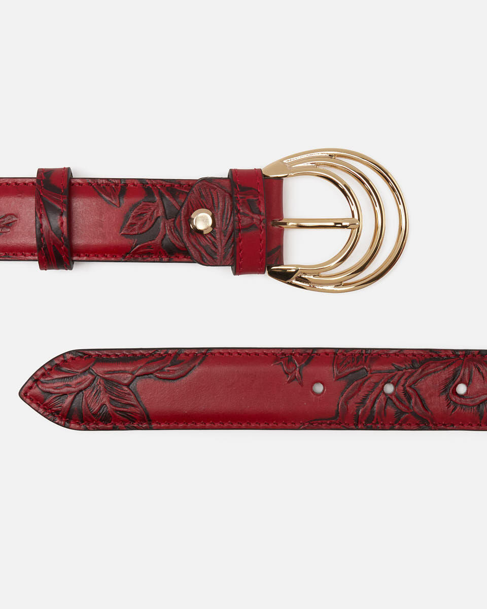 BELT Red  - Women's Belts - Belts - Cuoieria Fiorentina