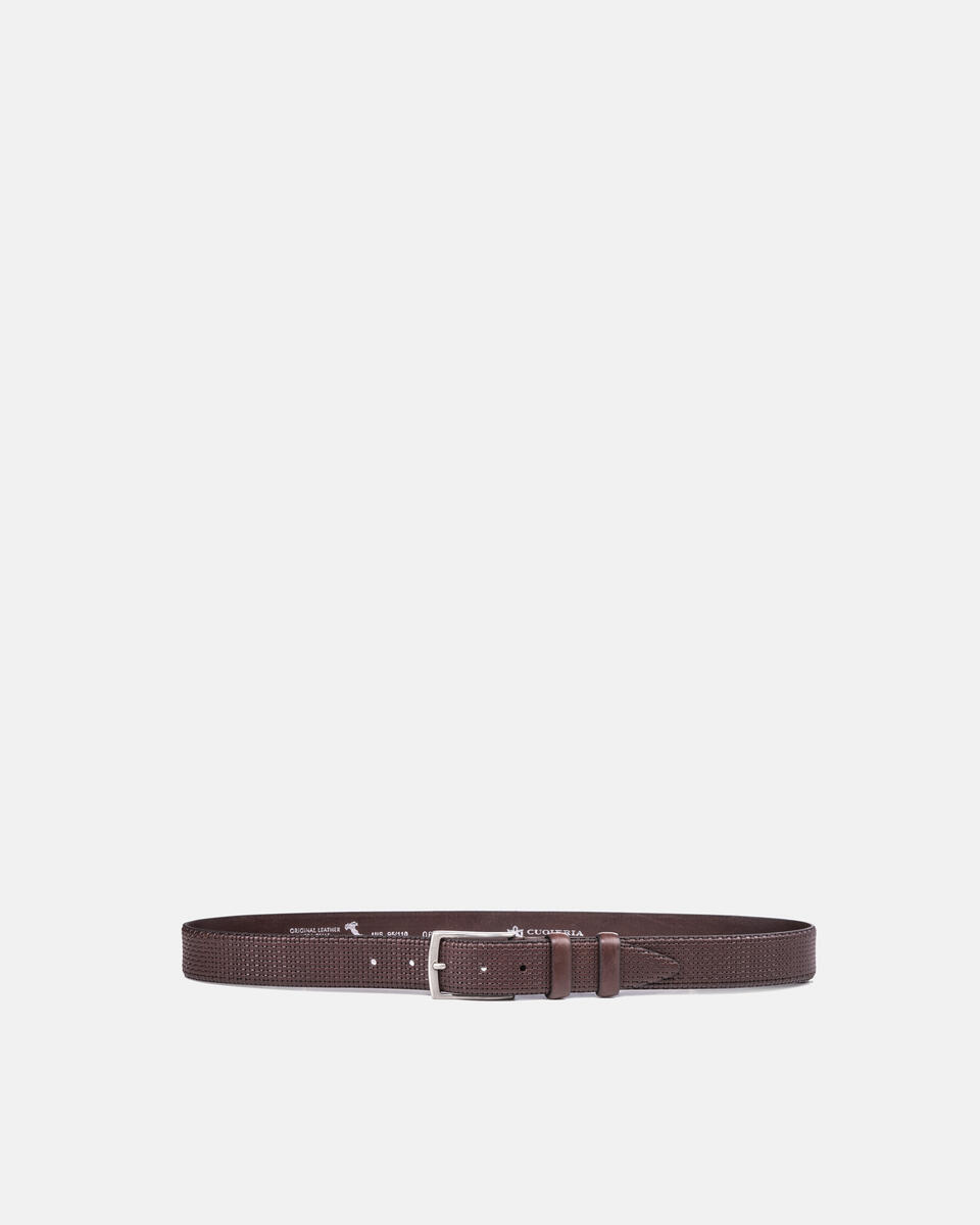 BELT Dark brown  - Men Belts - Belts - Cuoieria Fiorentina