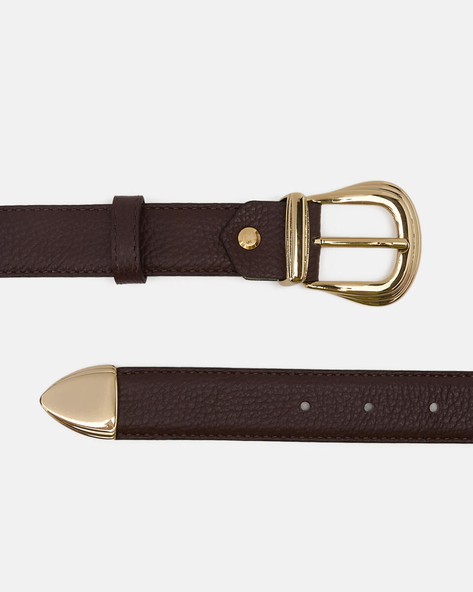 BELT Coffee  - Women's Belts - Belts - Cuoieria Fiorentina