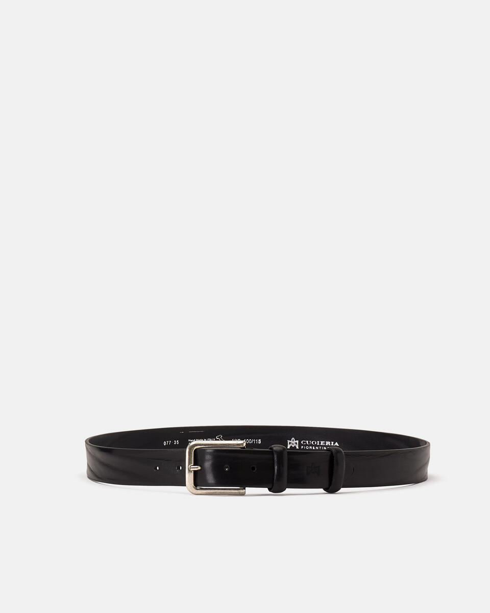 CASUAL BELT Black  - Men Belts - Belts - Cuoieria Fiorentina