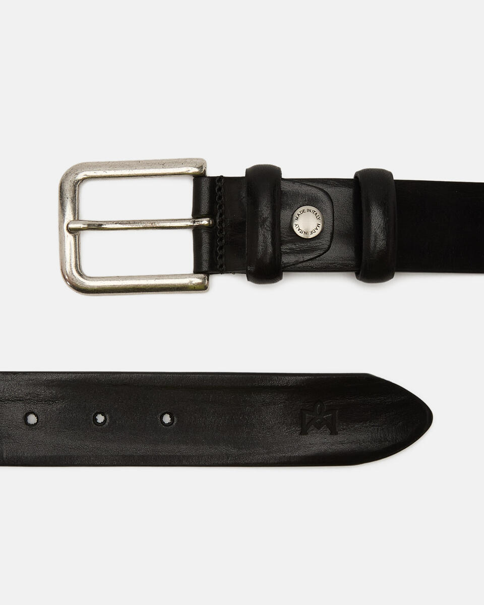 CASUAL BELT Black  - Men Belts - Belts - Cuoieria Fiorentina