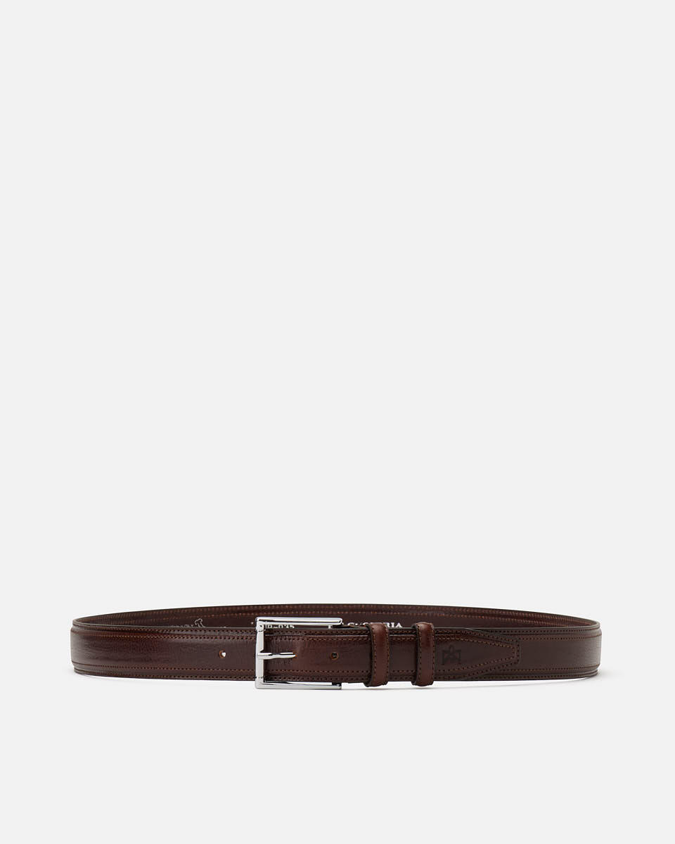 BELT Dark brown  - Men Belts - Belts - Cuoieria Fiorentina