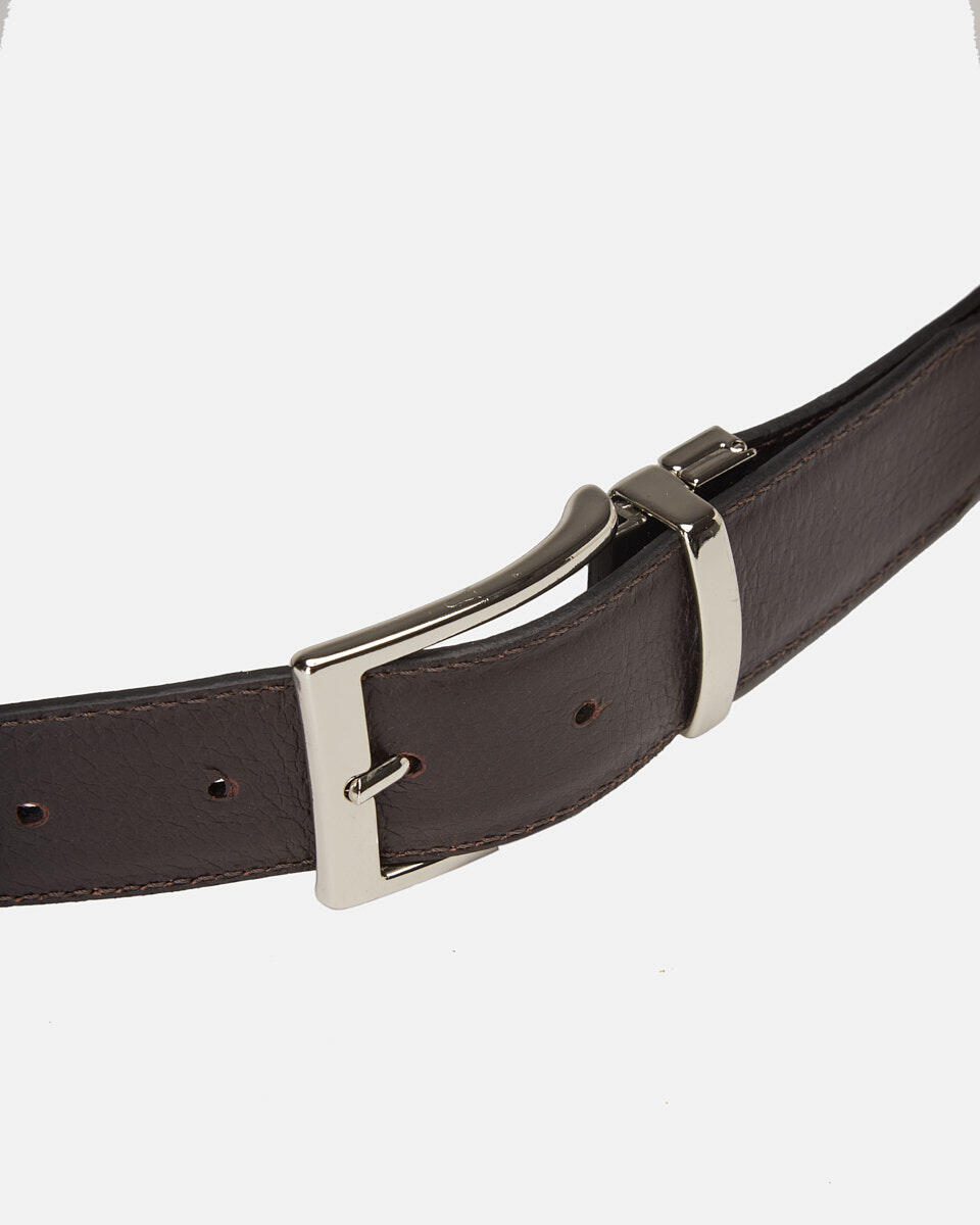 Belt Blackdarkbrown  - Men Belts - Belts - Cuoieria Fiorentina