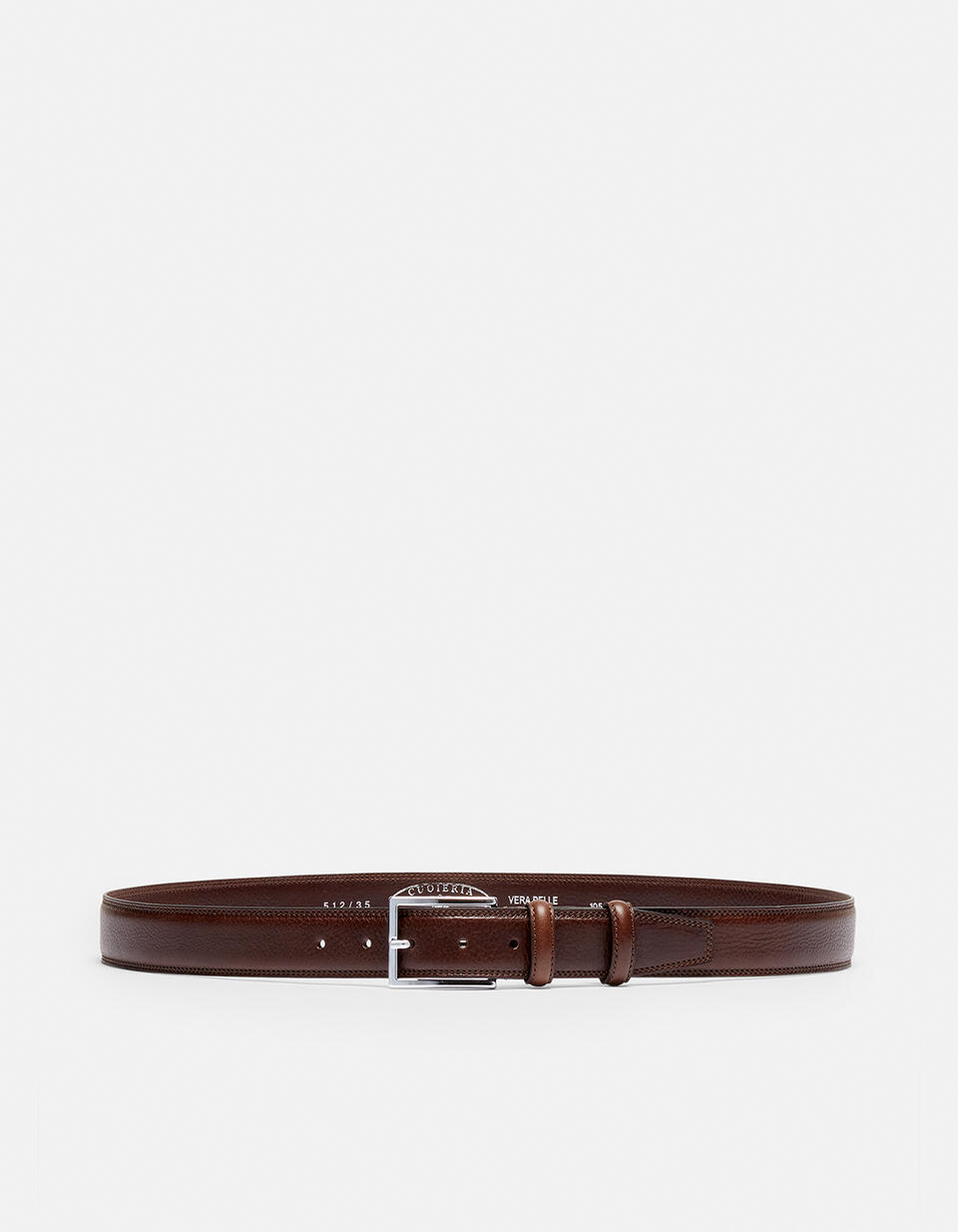 Elegant Leather Belt - Men Belts | Belts TESTA DI MORO - Men Belts | BeltsCuoieria Fiorentina
